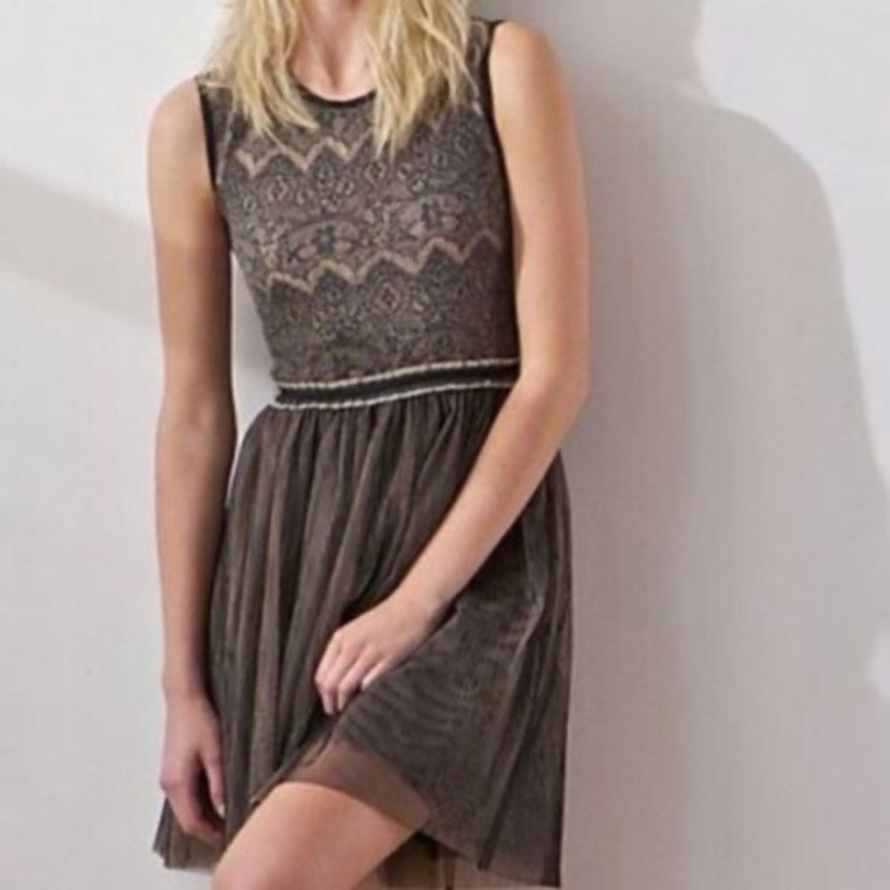 Anthropologie Weston Wear Dulcie Tulle Sweater Dress, Size S